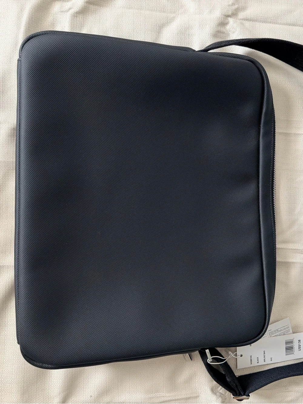 Lacoste Black Men's Messenger Crossbody Bag